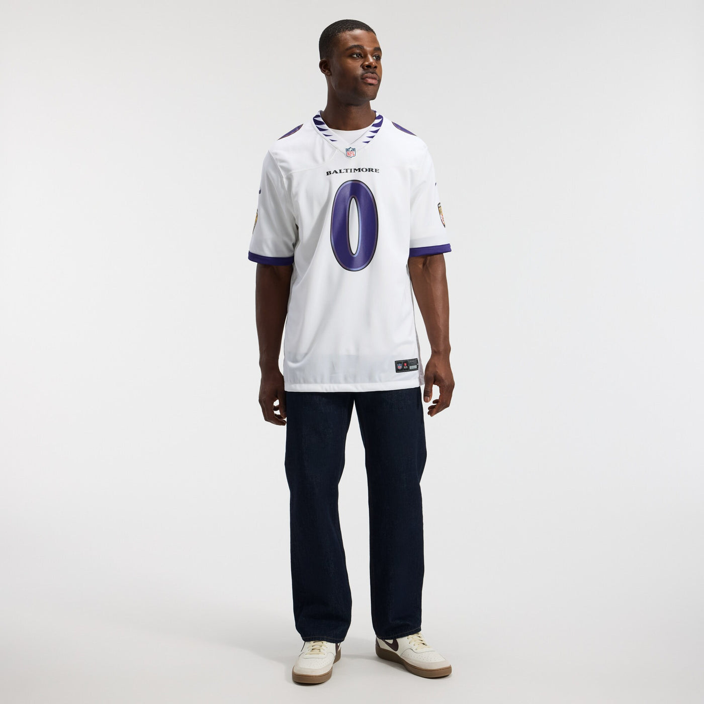 Baltimore Ravens Roquan Smith Nike White Game Jersey