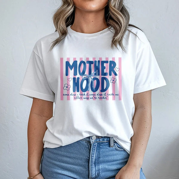 Retro Motherhood T-Shirt | Trendy Cool Mom Club Graphic | Soft Cotton Blend Sweatshirt | Gift for New Mom