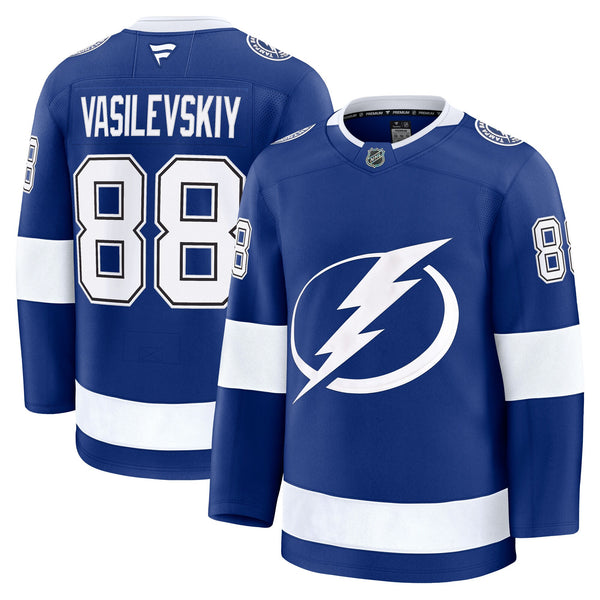 Tampa Bay Lightning Andrei Vasilevskiy Fanatics Blue Home Premium Jersey