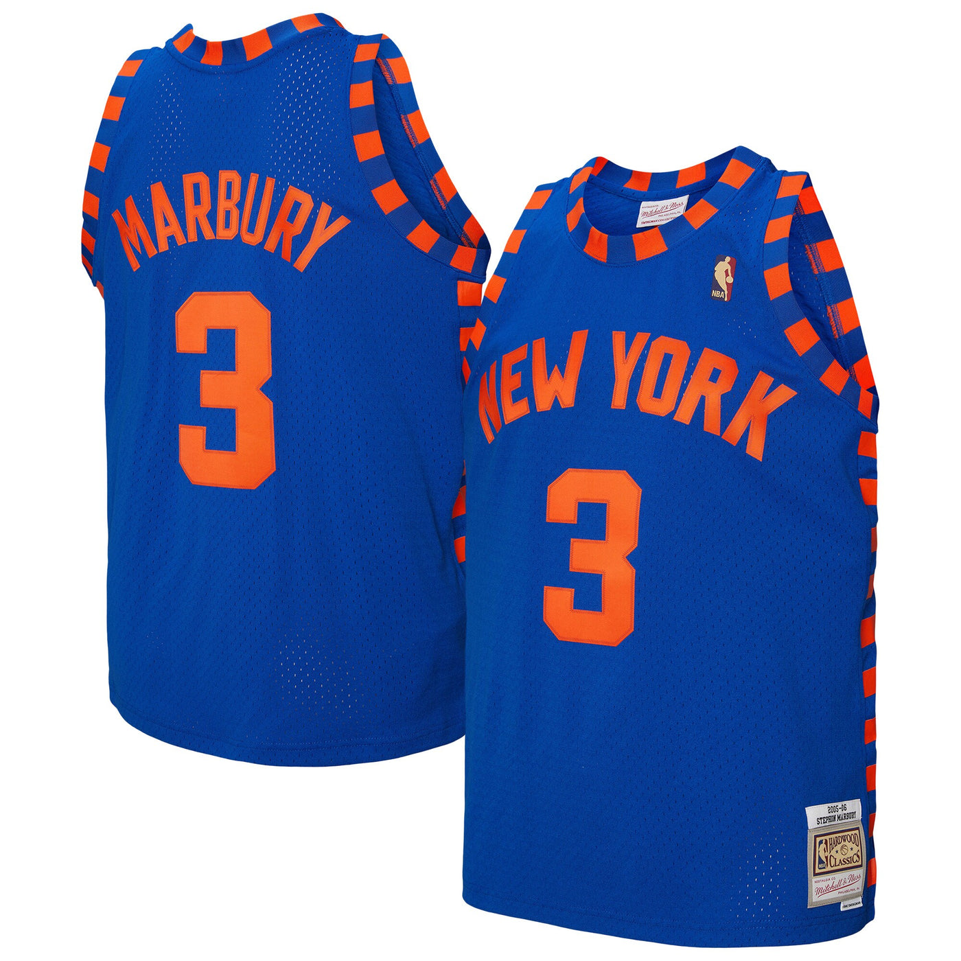 Mitchell & Ness Stephon Marbury Blue New York Knicks 2005/06 Hardwood Classics Swingman Jersey
