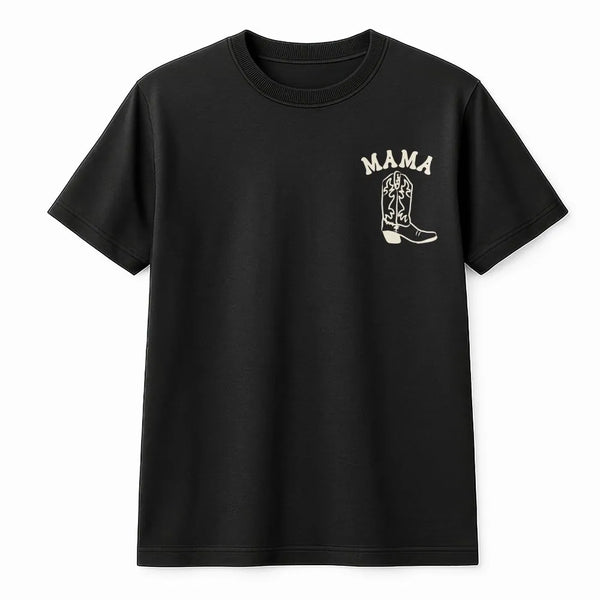 Western Mama T-Shirt | Cowboy Boot Graphic Tee | Soft Cotton Shirt | Gift for Country Mom