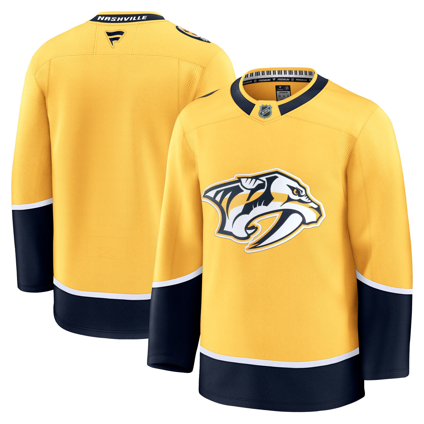 Nashville Predators Fanatics Yellow Home Premium Jersey