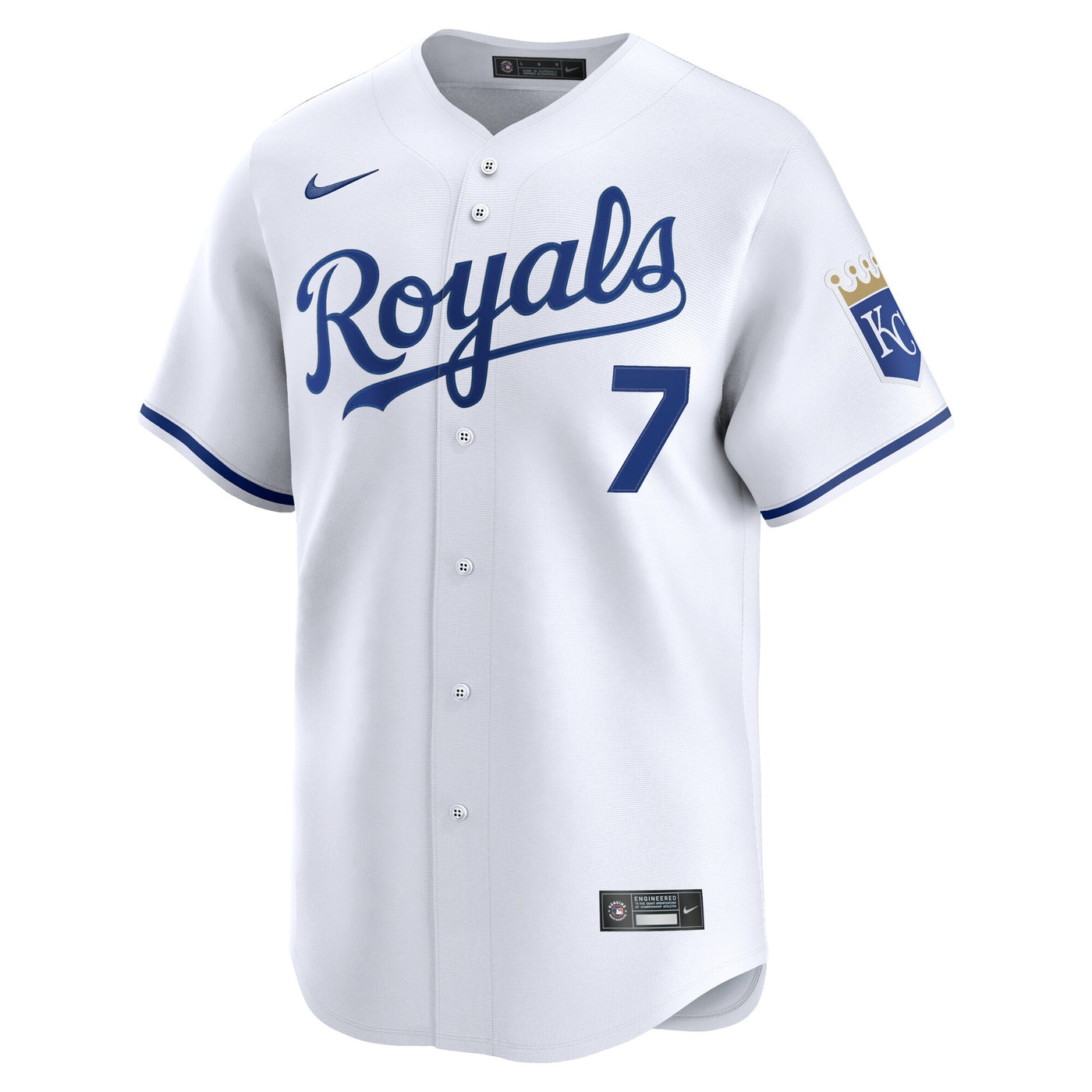 Kansas City Royals Bobby Witt Jr. Nike White Home Limited Player Jersey