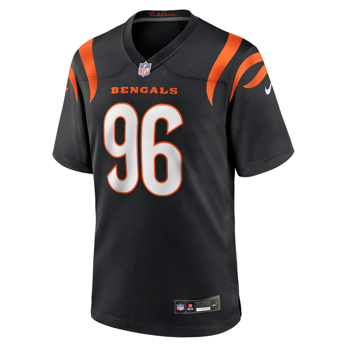 Cincinnati Bengals Cam Sample Black Game Jersey