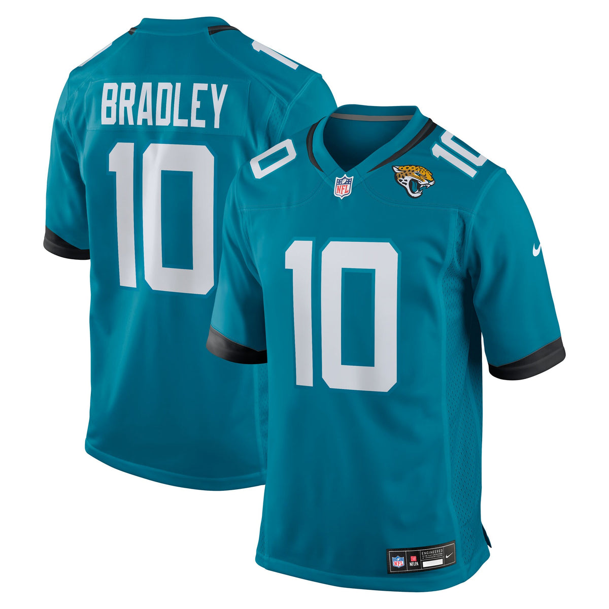 Jacksonville Jaguars Carter Bradley Teal Team Game Jersey