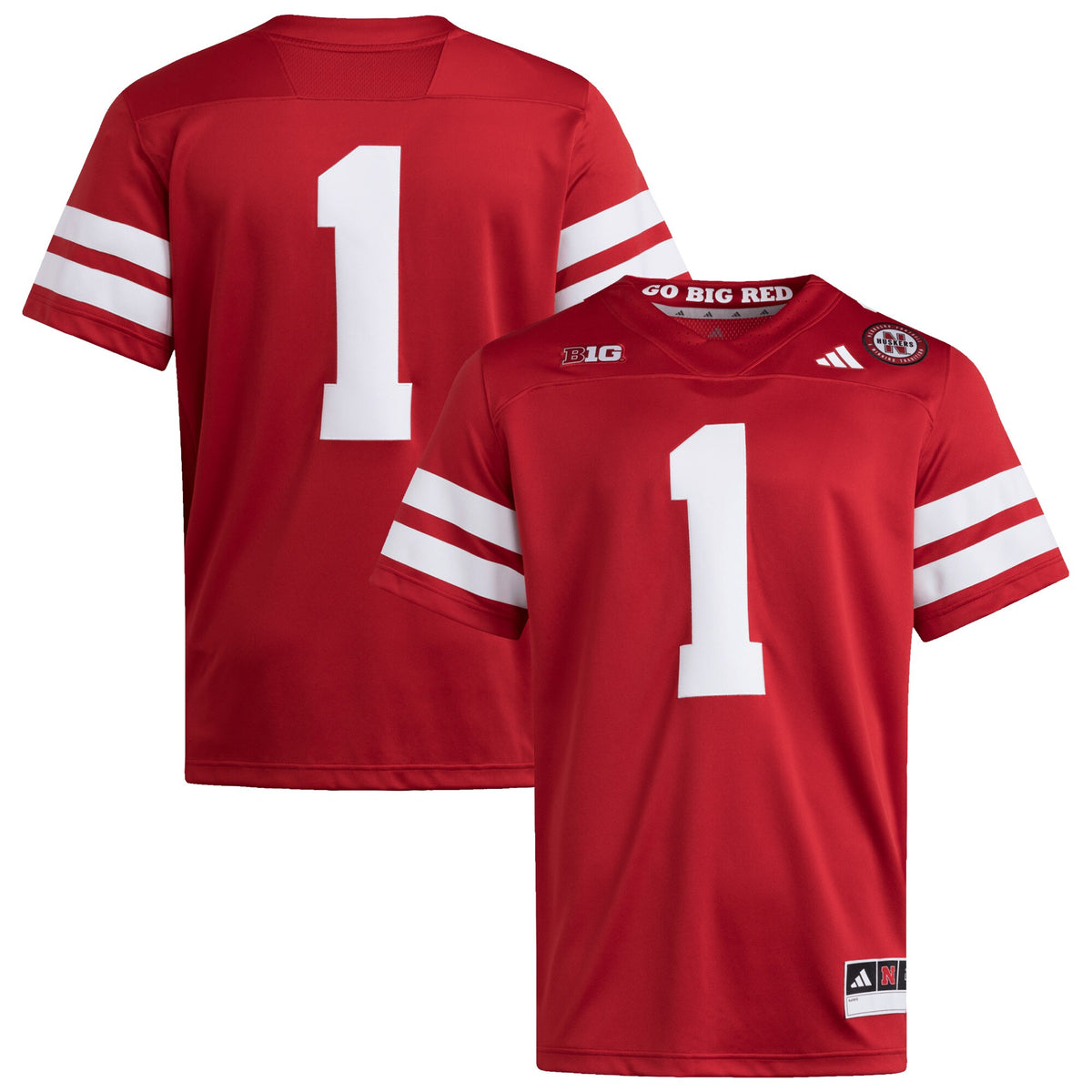 #1 Nebraska Huskers Premier Jersey - Scarlet