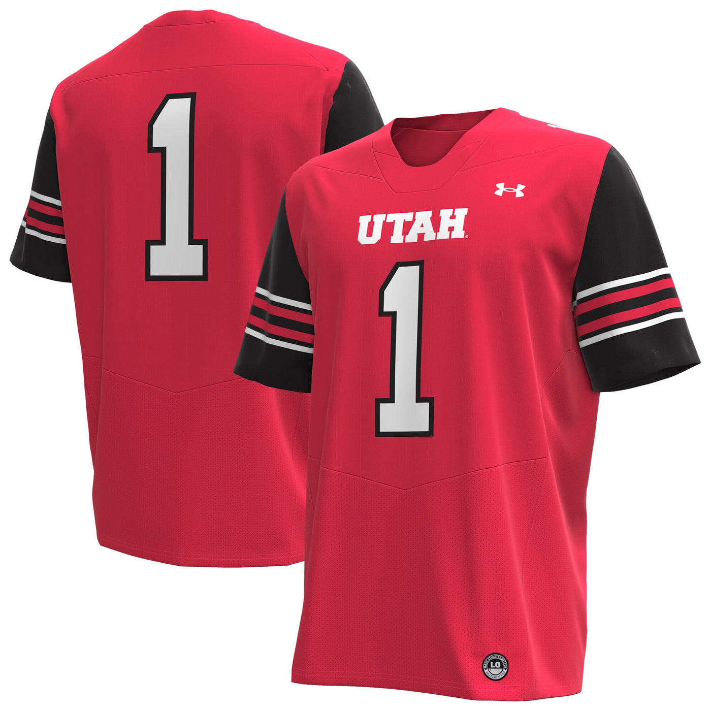 Under Armour #1 Red Utah Utes Replica Football Jersey