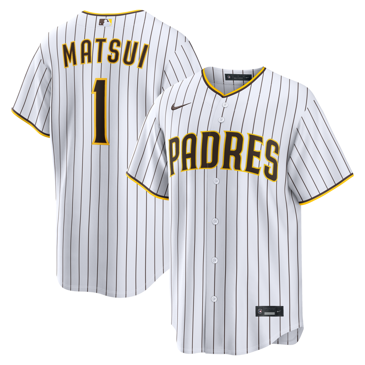 San Diego Padres Yuki Matsui White Home Replica Jersey