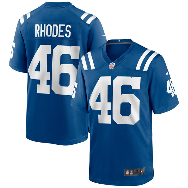Indianapolis Colts Luke Rhodes Royal Game Jersey