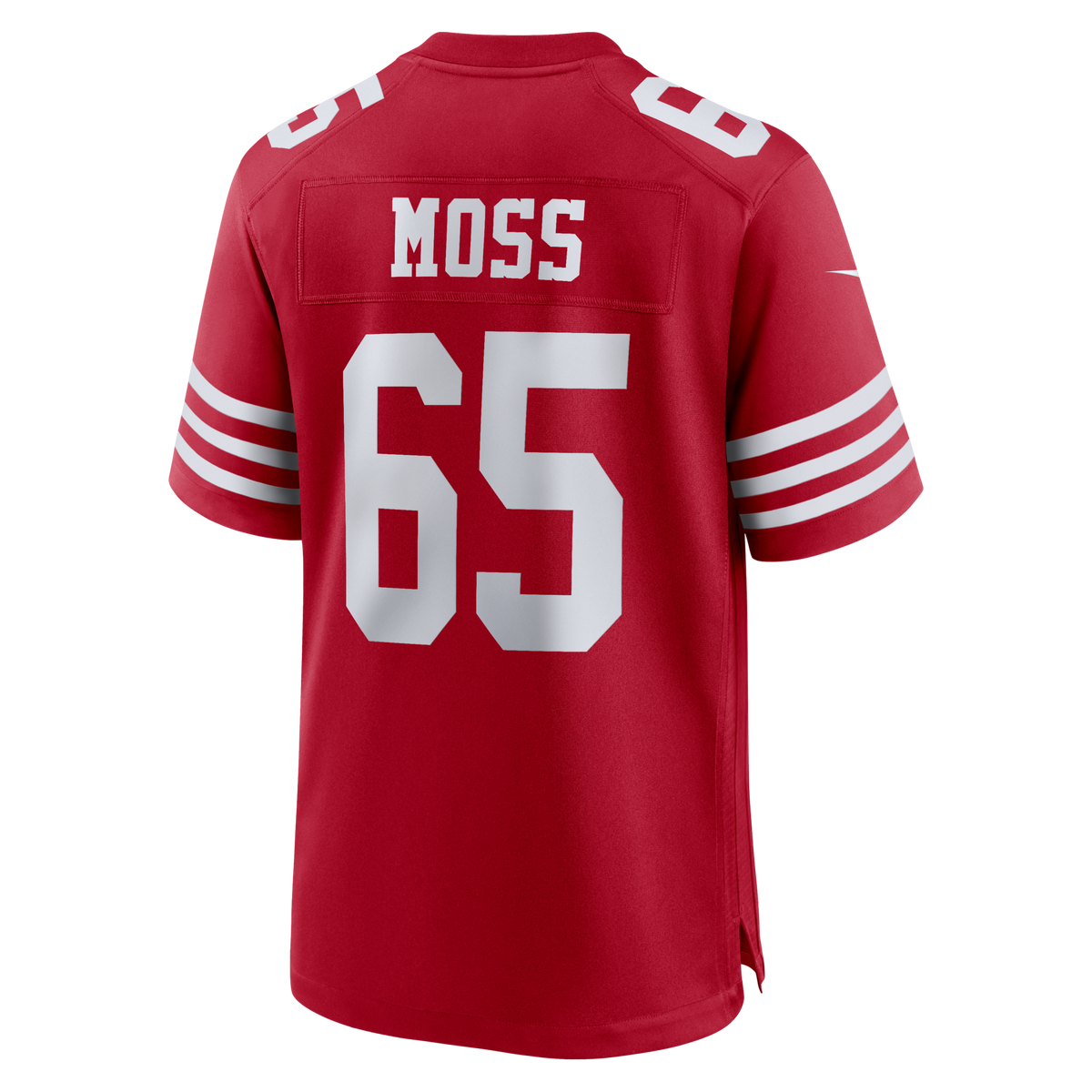San Francisco 49ers Drew Moss Scarlet Team Game Jersey