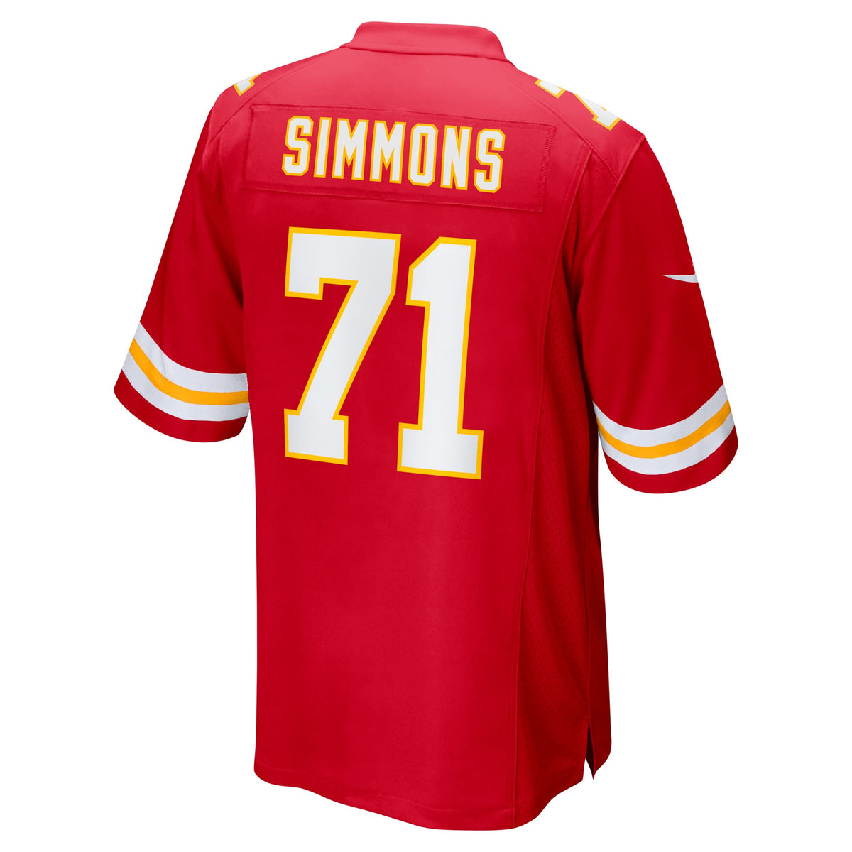 Kansas City Chiefs Josh Simmons Red Game Jersey