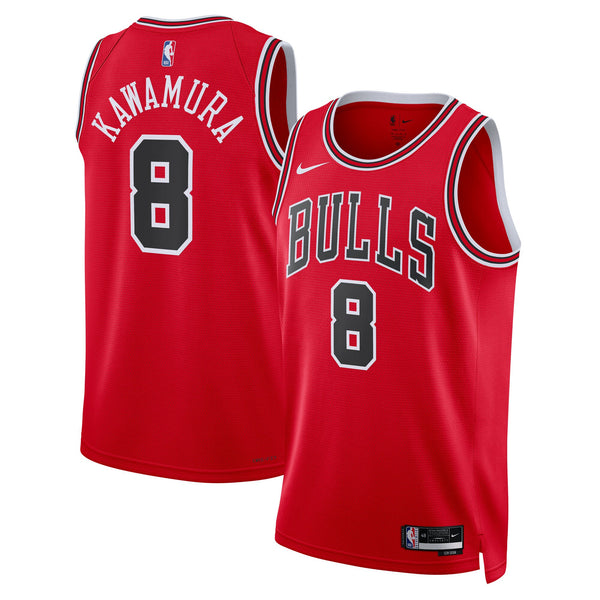 Chicago Bulls Nike Icon Edition Swingman Jersey - Red - Yuki Kawamura