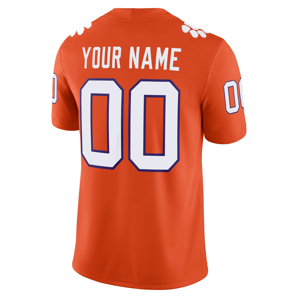 Clemson Tigers Custom Football Game Jersey - Orange