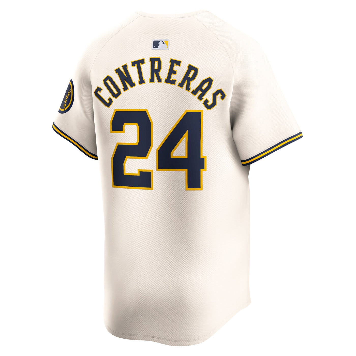 Milwaukee Brewers William Contreras Nike Cream Home Limited Player Jersey