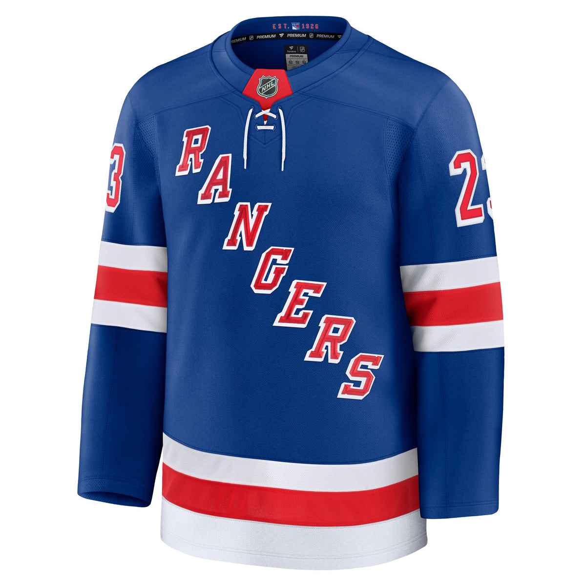 New York Rangers Adam Fox Fanatics Blue Home Premium Jersey