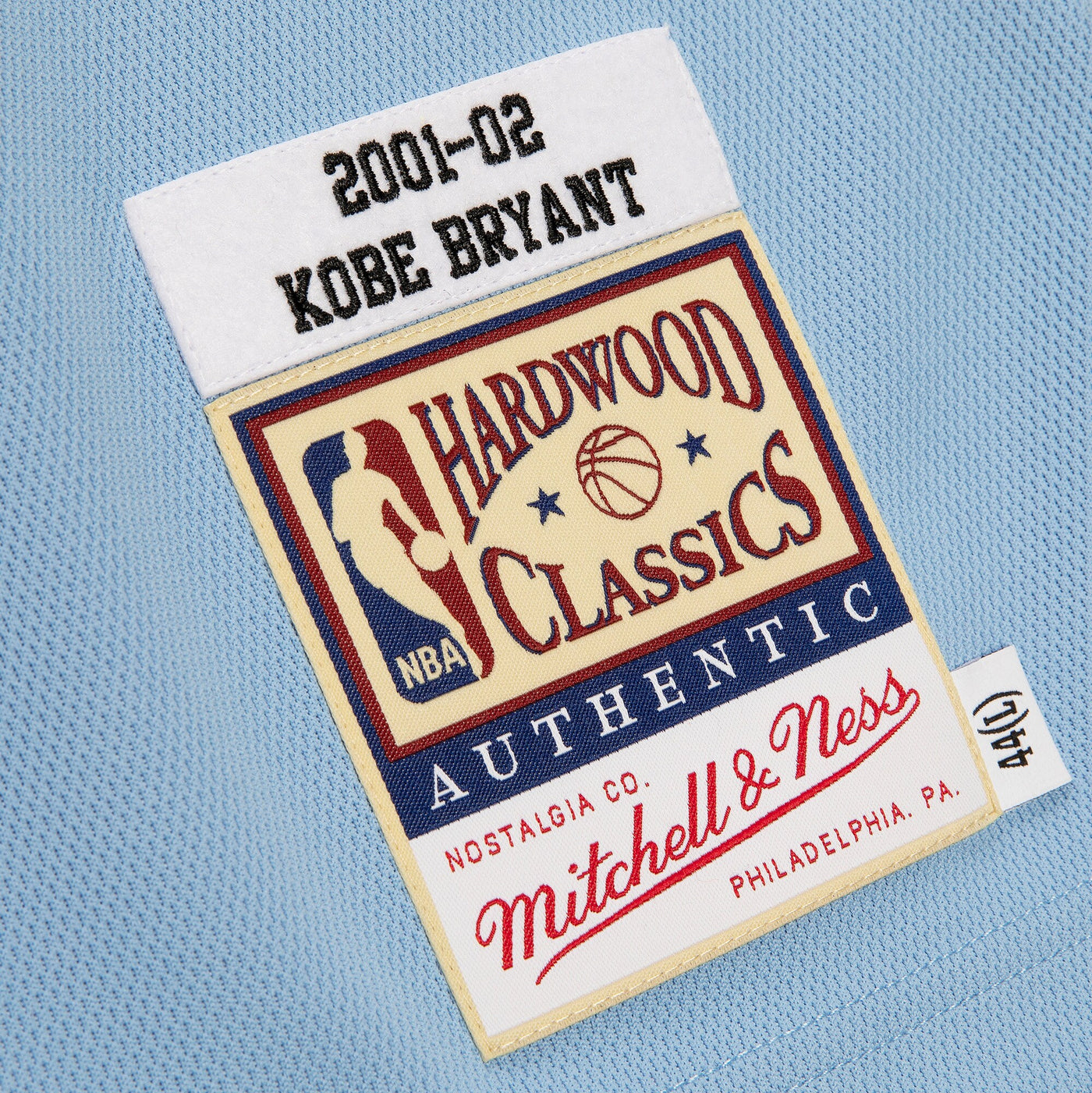 Mitchell & Ness Kobe Bryant Powder Blue Los Angeles Lakers 2001/02 Hardwood Classics Authentic Player Jersey