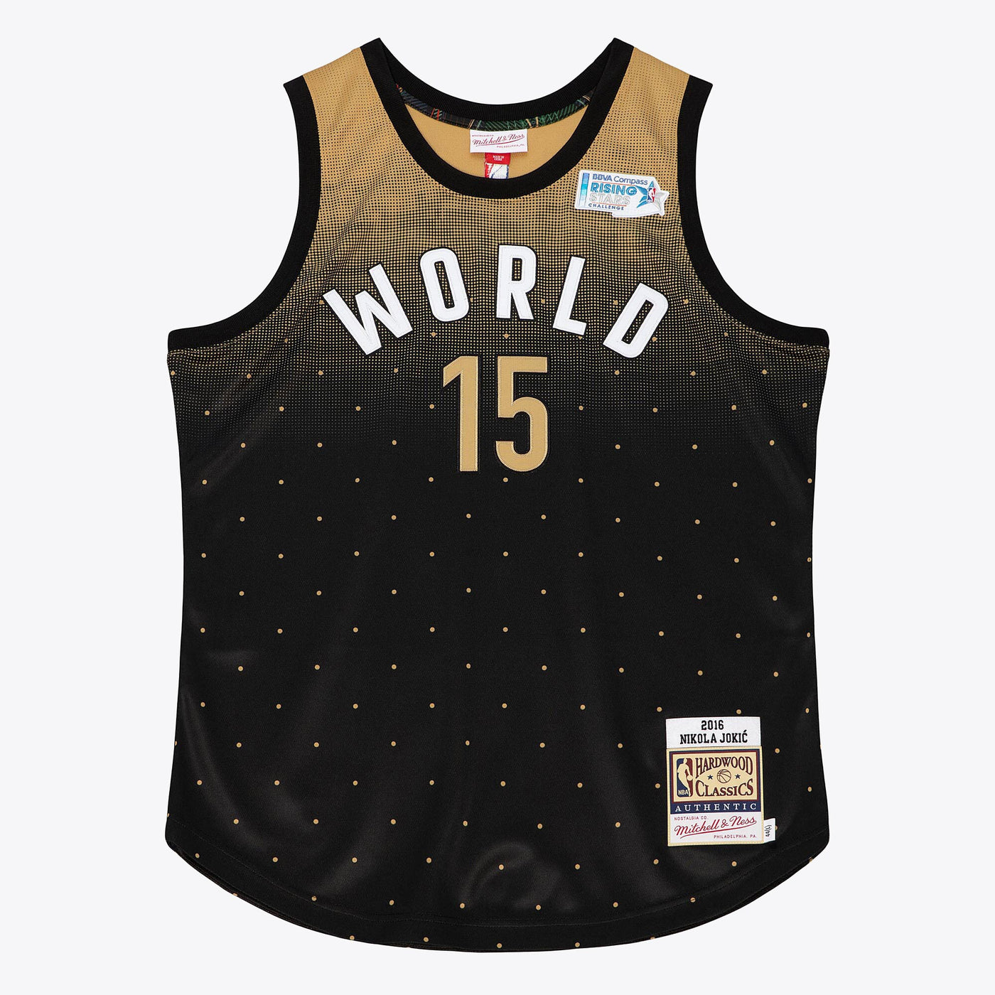 NBA Mitchell & Ness Nikola Jokic 2016 World Authentic Jersey All-Star - Black/Gold