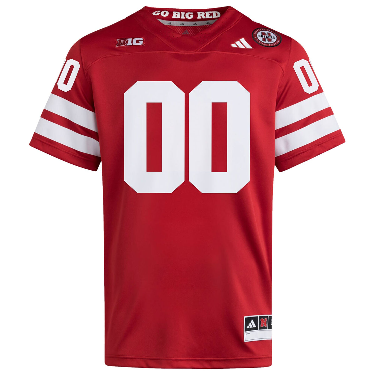 Nebraska Huskers NIL Pick-A-Player Home Premier Football Jersey - Scarlet