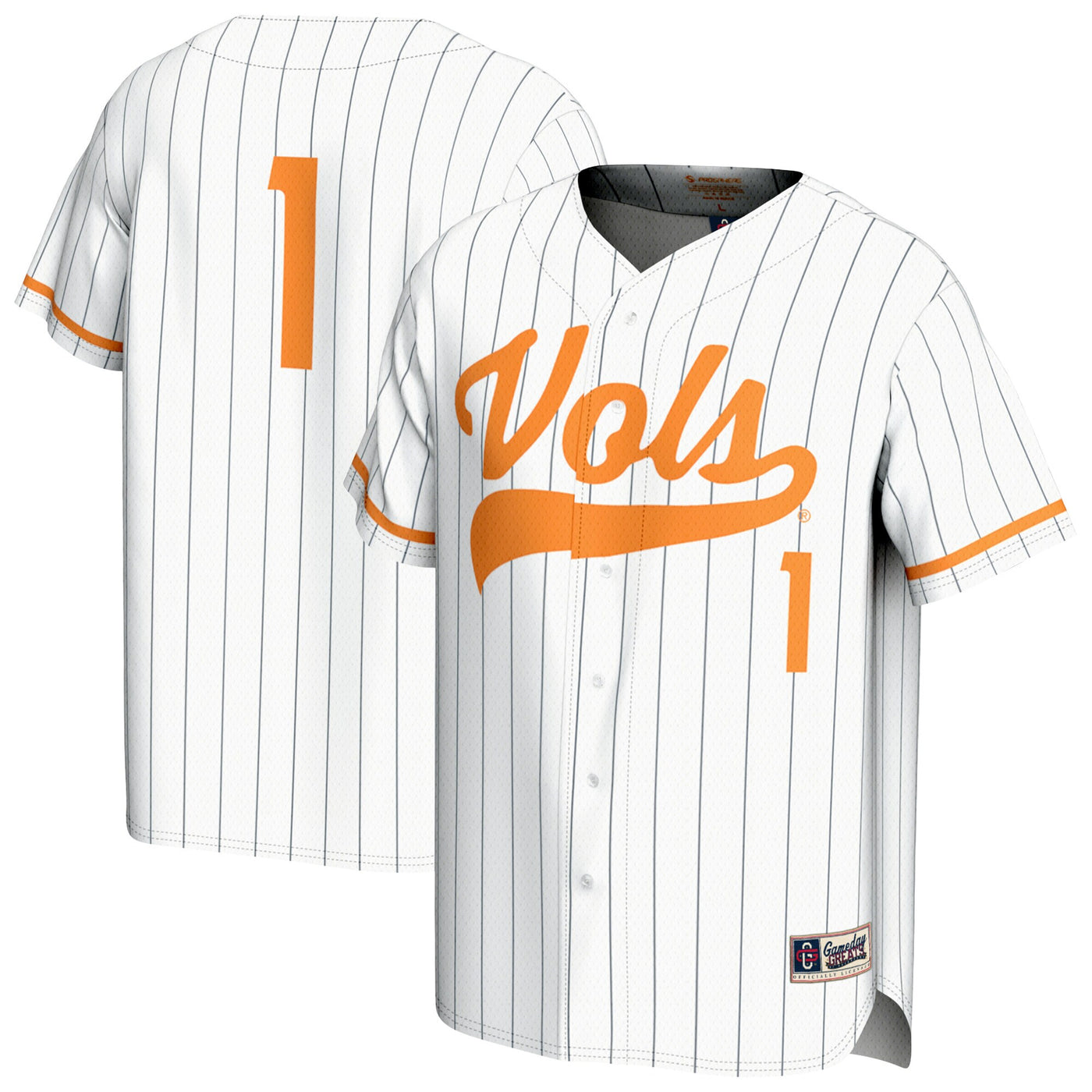 GameDay Greats White Tennessee Volunteers Softball Lightweight Fashion Jersey