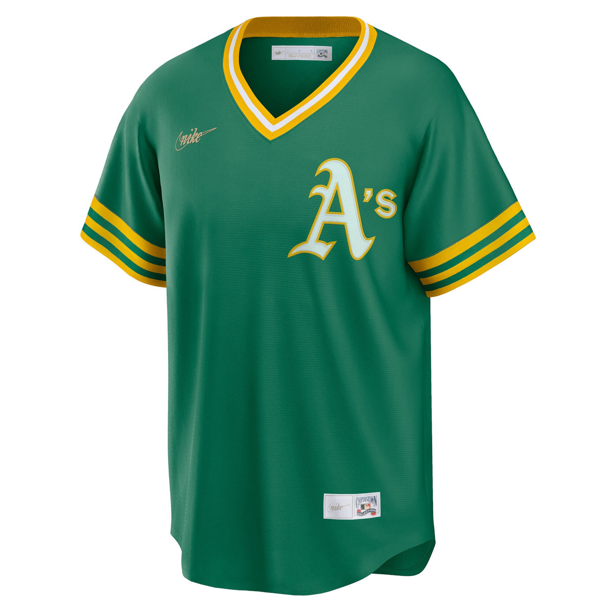 Athletics Reggie Jackson Kelly Green Road Cooperstown Collection Player Jersey