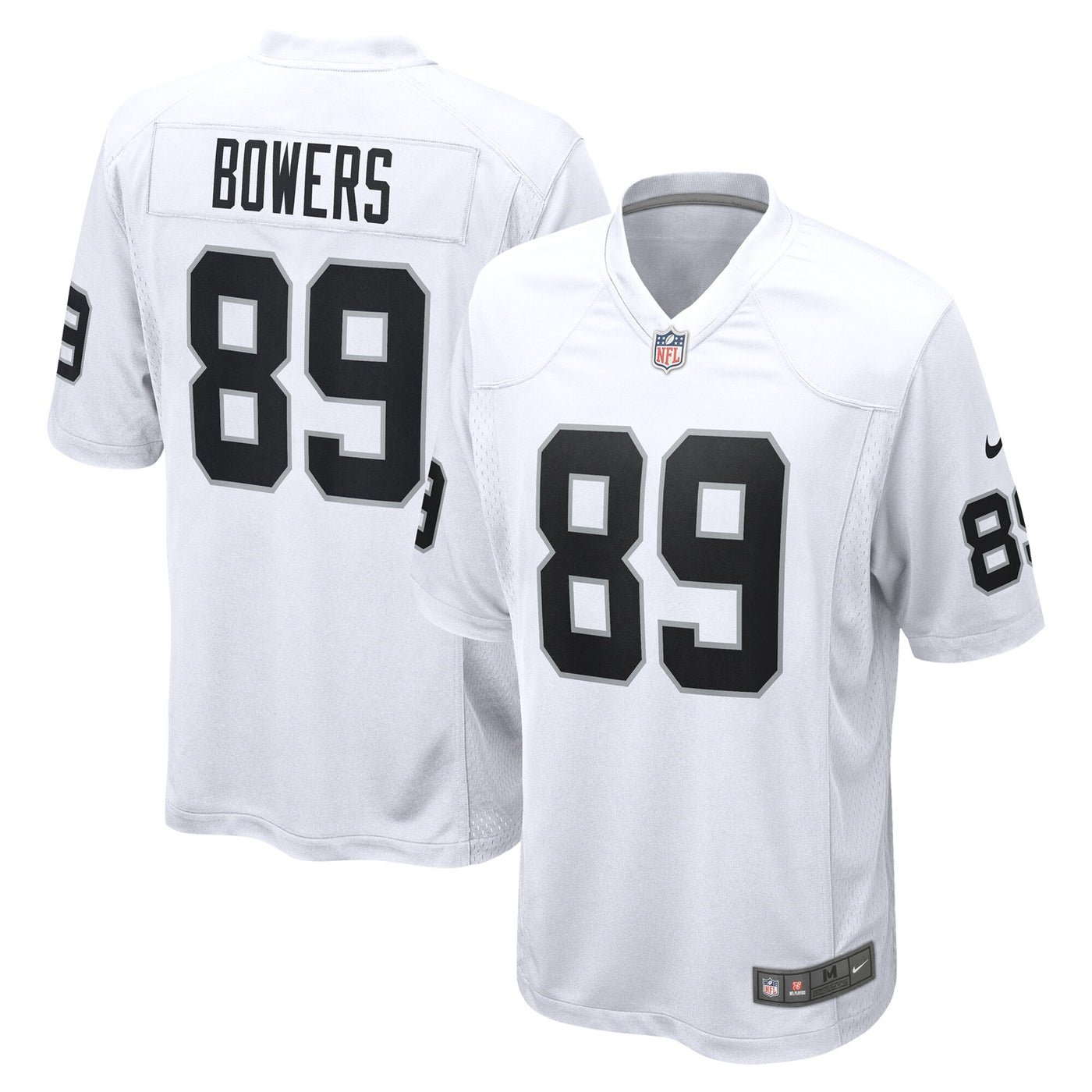Las Vegas Raiders Brock Bowers Nike White Game Jersey