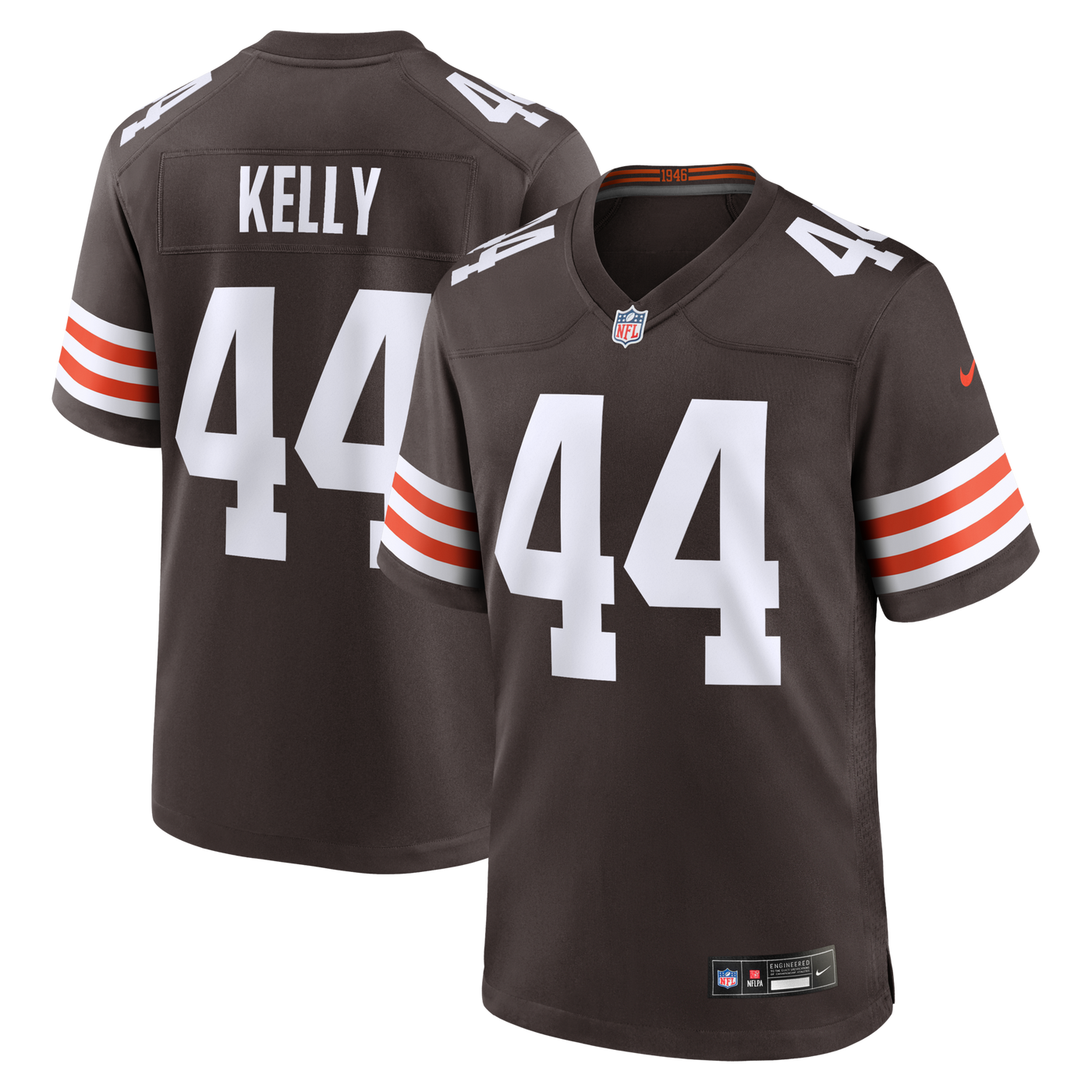 Cleveland Browns Leroy Kelly Nike Brown Game Retired Player Jersey