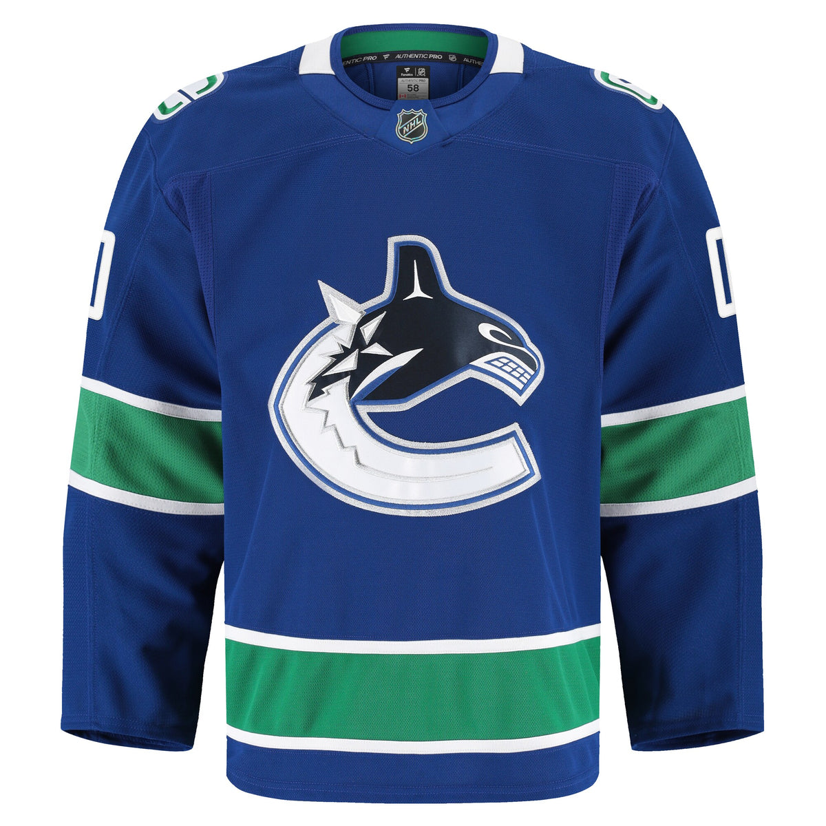 Vancouver Canucks Fanatics Blue Home Authentic Pro Custom Jersey