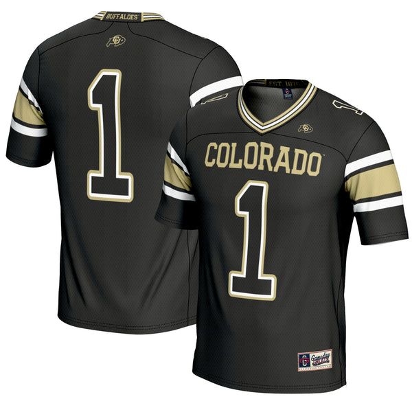 GameDay Greats #1 Black Colorado Buffaloes Endzone Football Jersey
