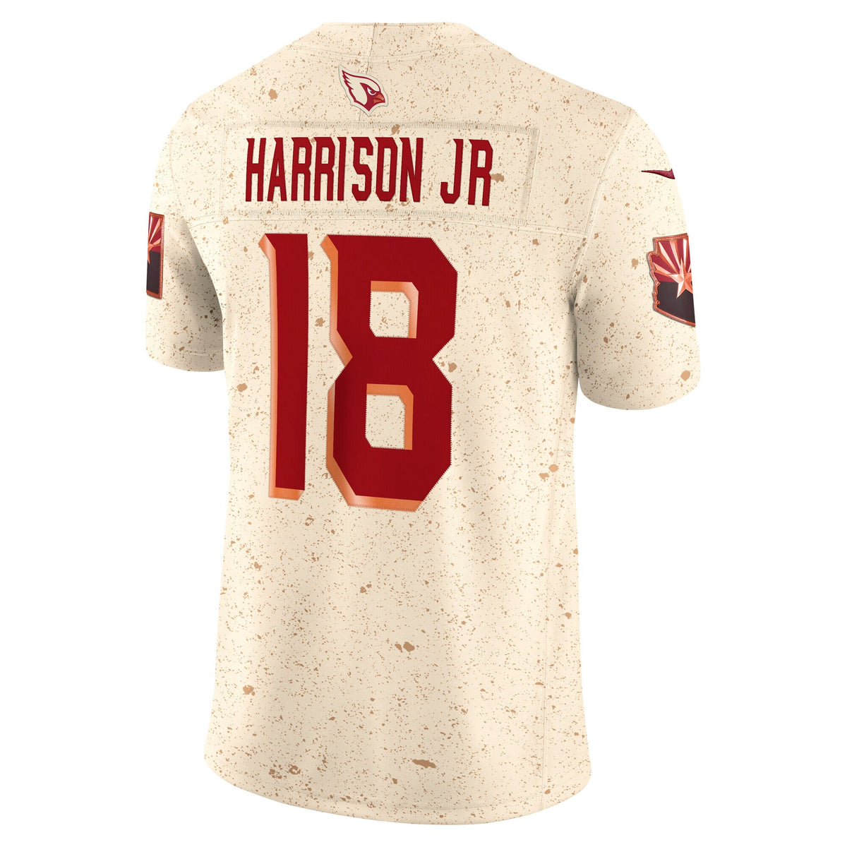 Arizona Cardinals Marvin Harrison Jr. Natural 2025 Rivalries Collection Stitched Limited Jersey