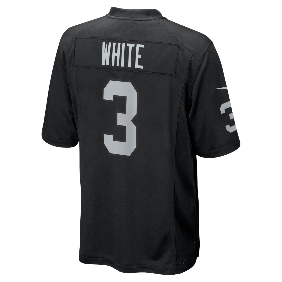 Las Vegas Raiders Zamir White Black Team Game Jersey