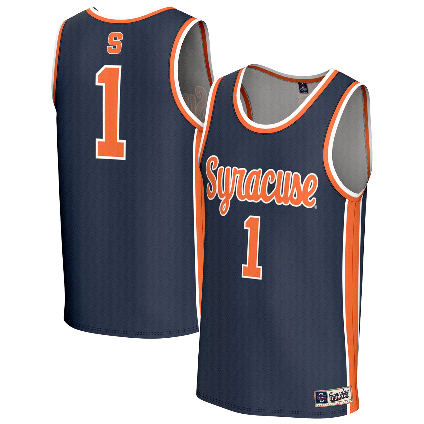GameDay Greats Navy Syracuse Orange Lightweight Collegiate Basketball Fashion Jersey