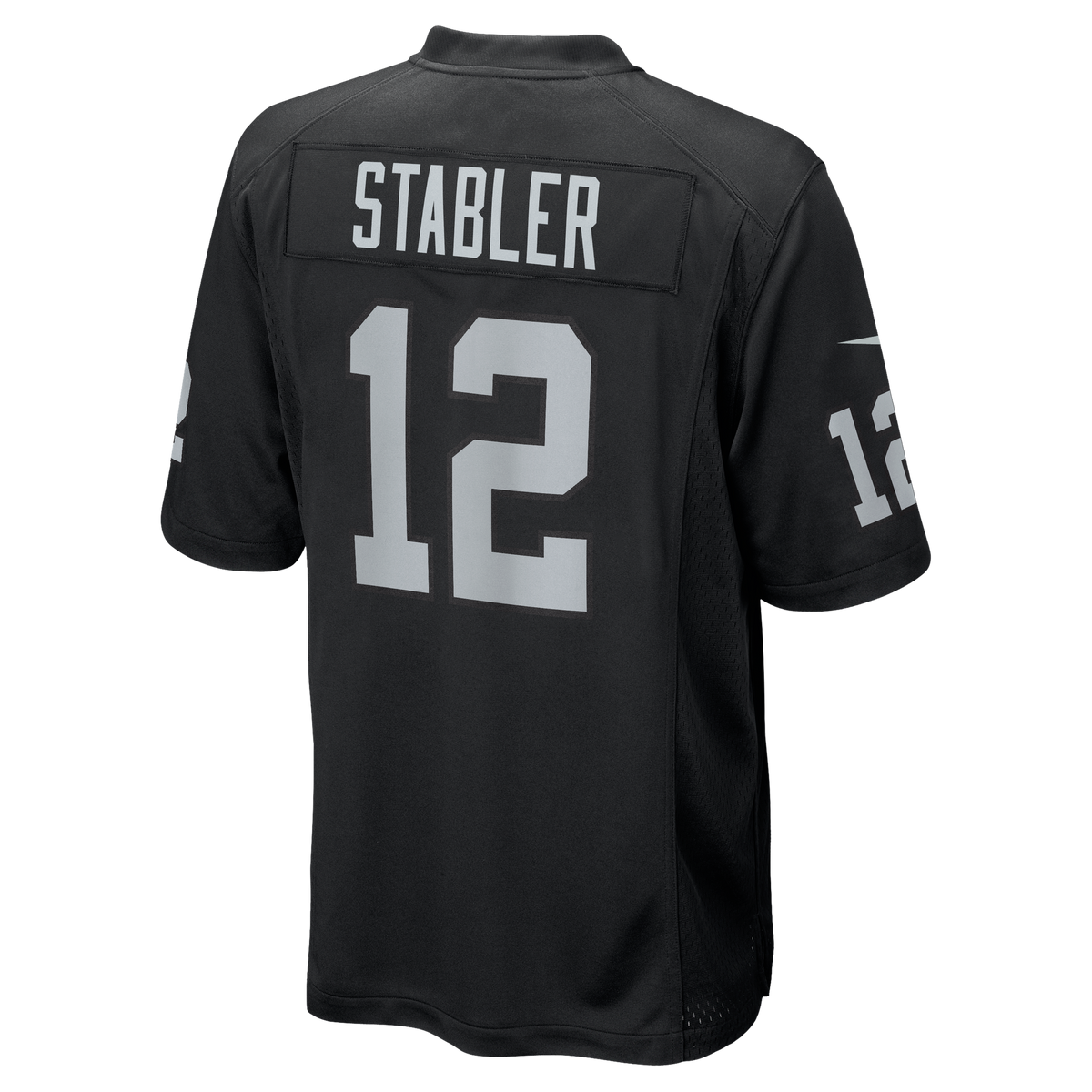 Las Vegas Raiders Ken Stabler Nike Black Game Retired Player Jersey