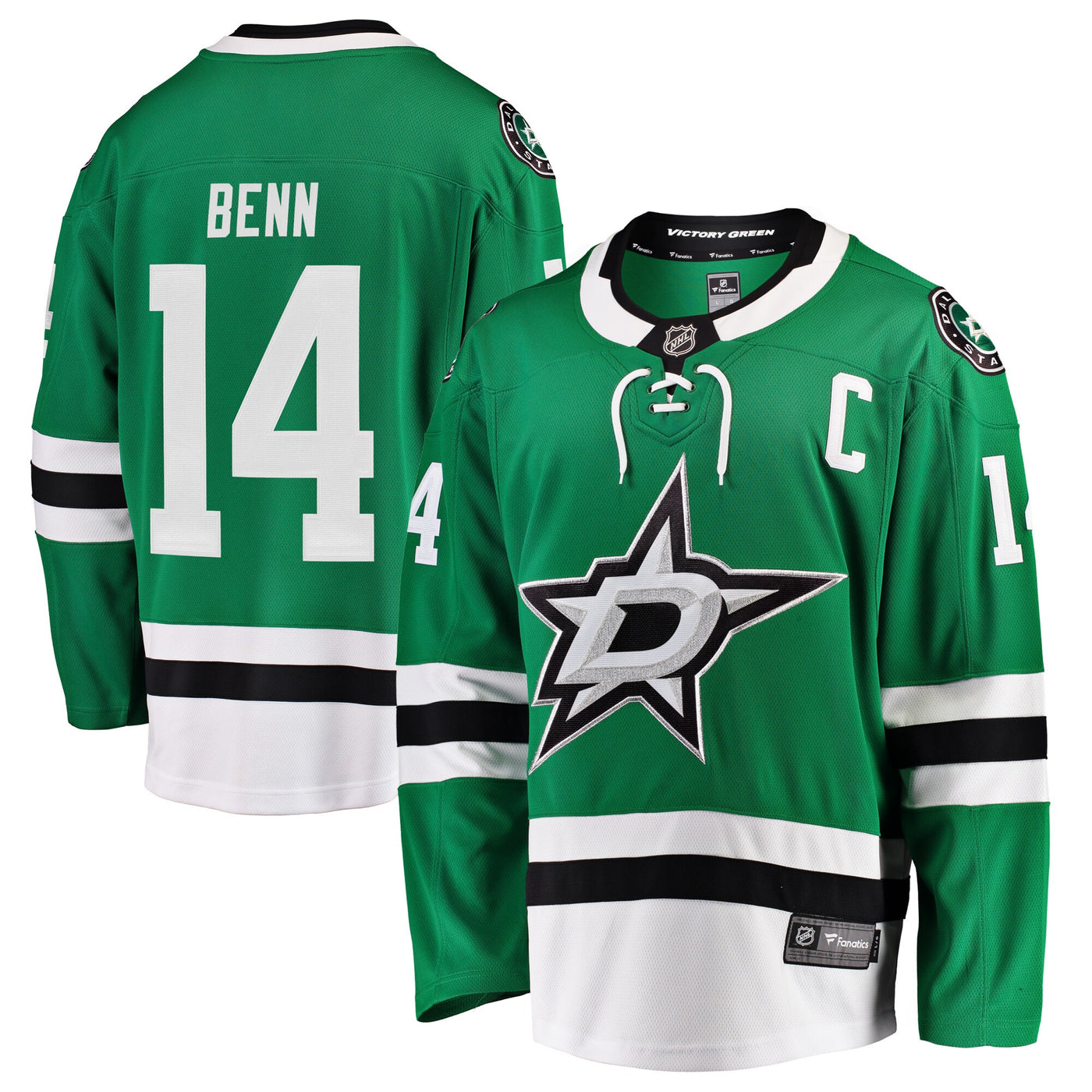 Dallas Stars Jamie Benn Fanatics Green Breakaway Player Jersey