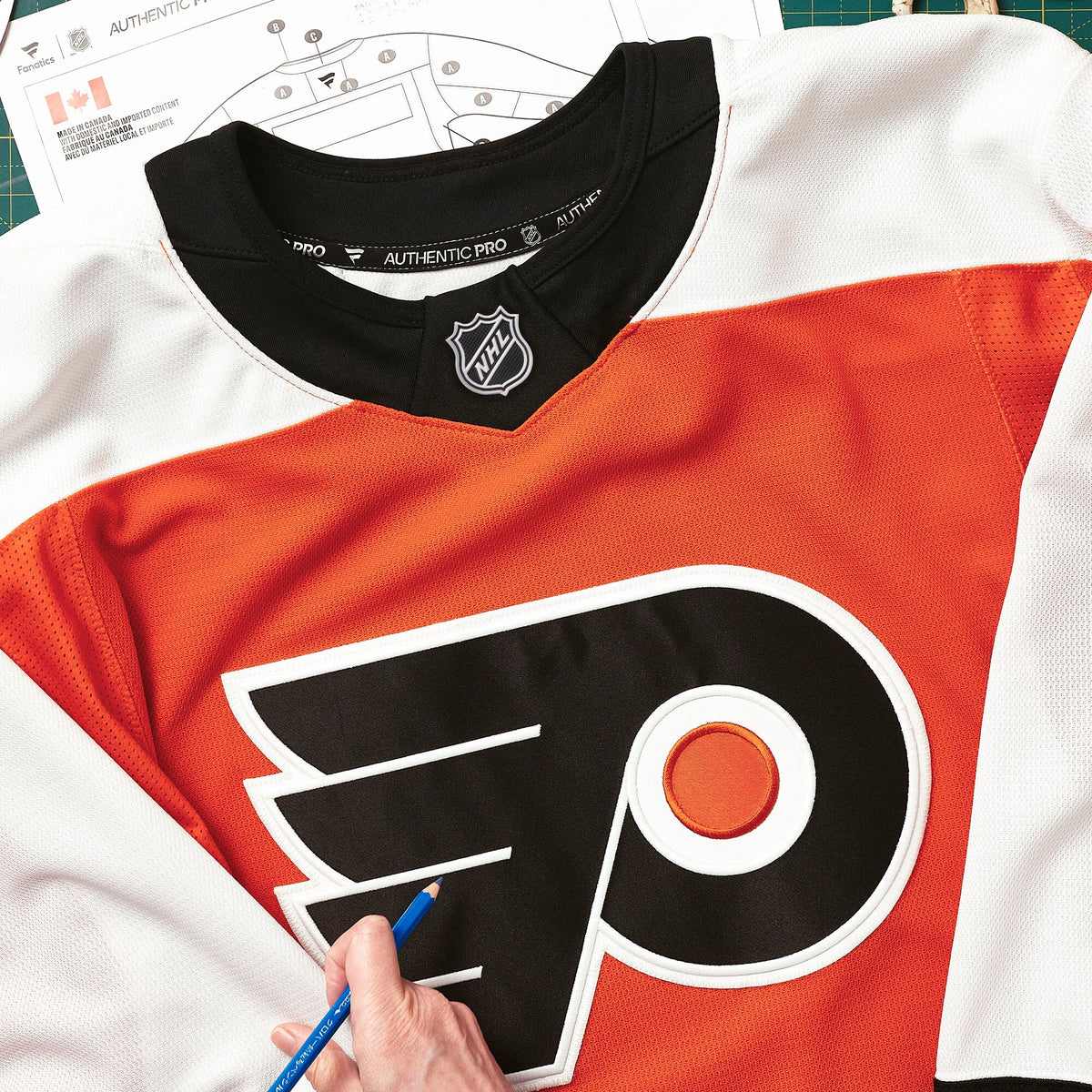 Philadelphia Flyers Fanatics Orange Home Authentic Pro Custom Jersey