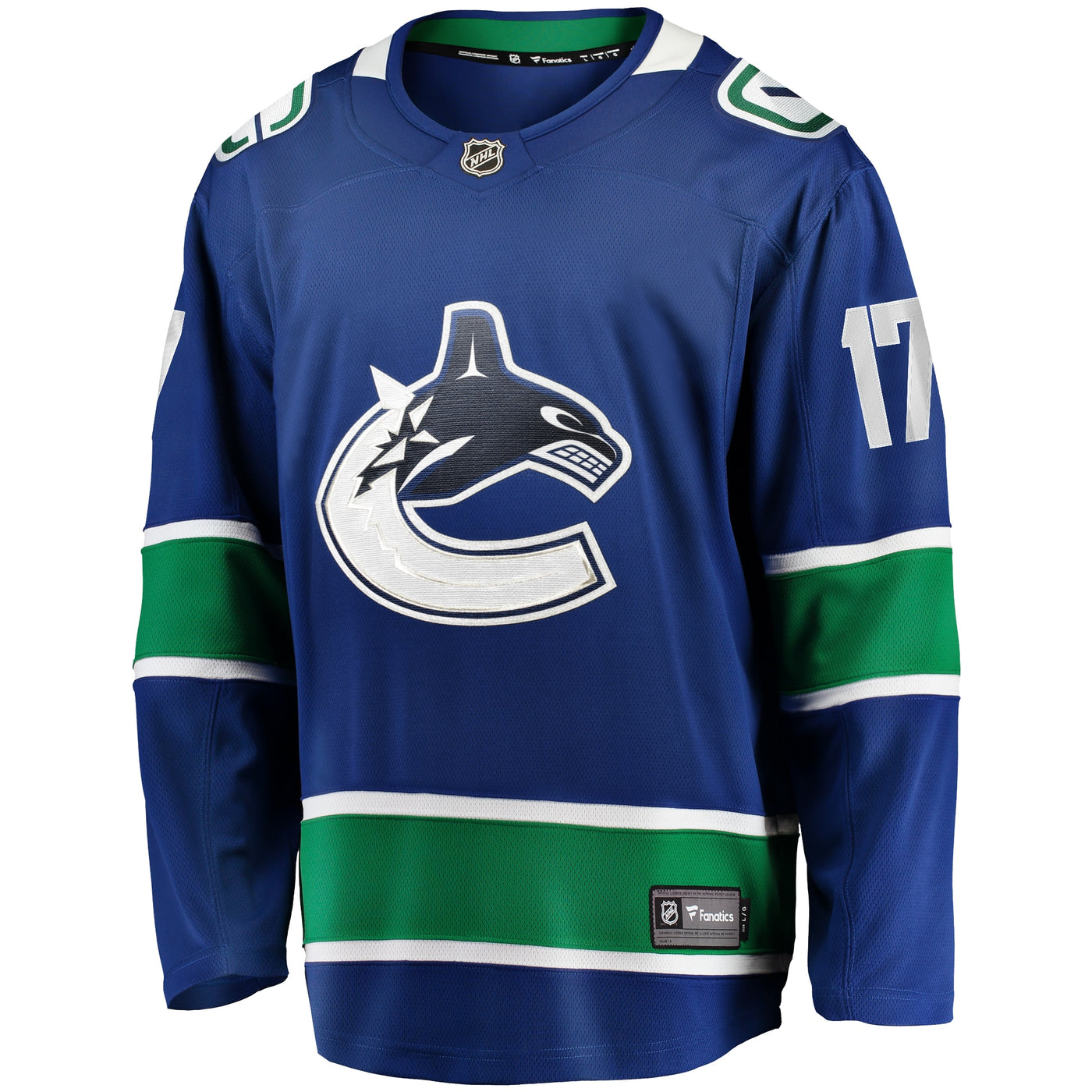 Vancouver Canucks Filip Hronek Fanatics Blue Home Breakaway Jersey