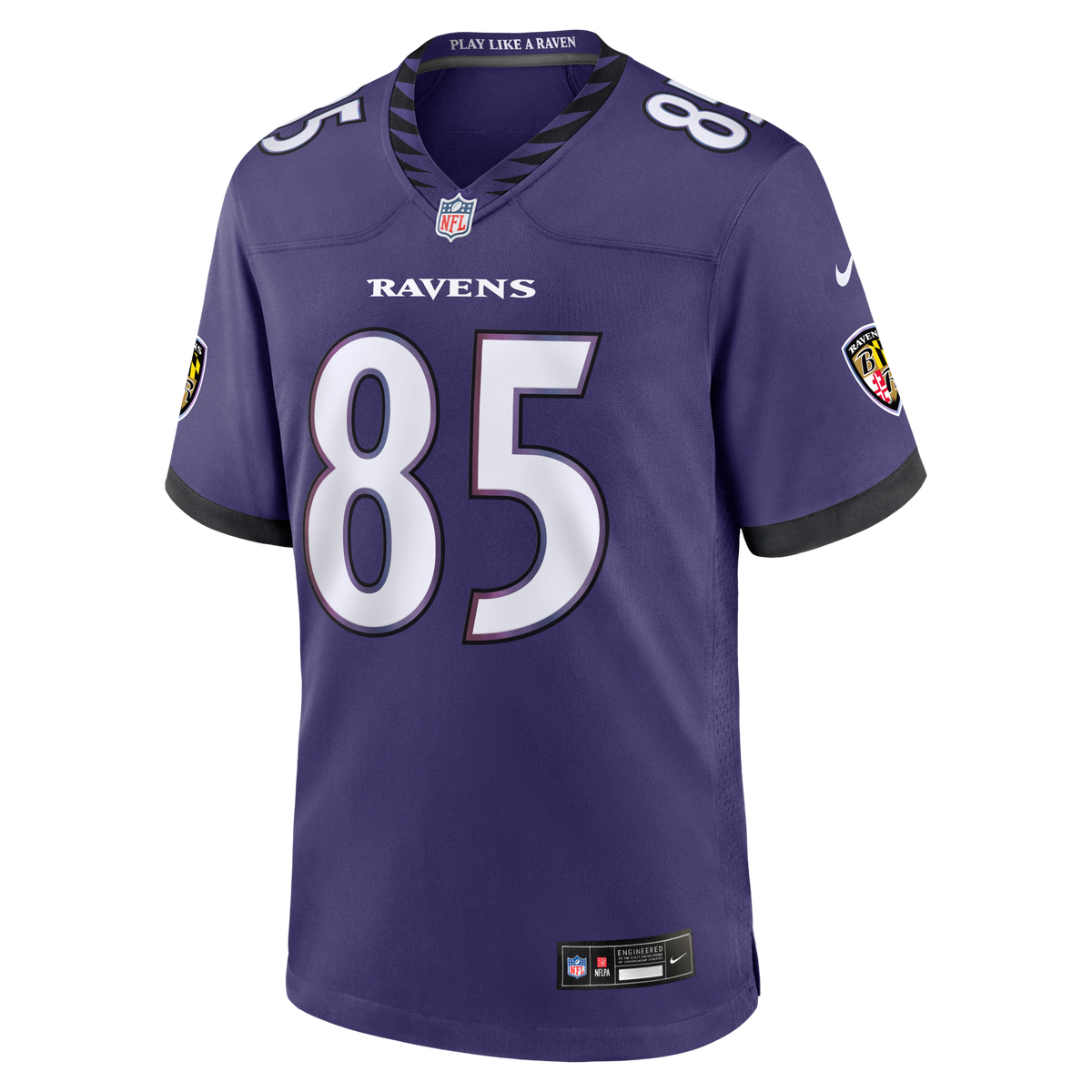 Baltimore Ravens Josh Cuevas Purple Team Game Jersey