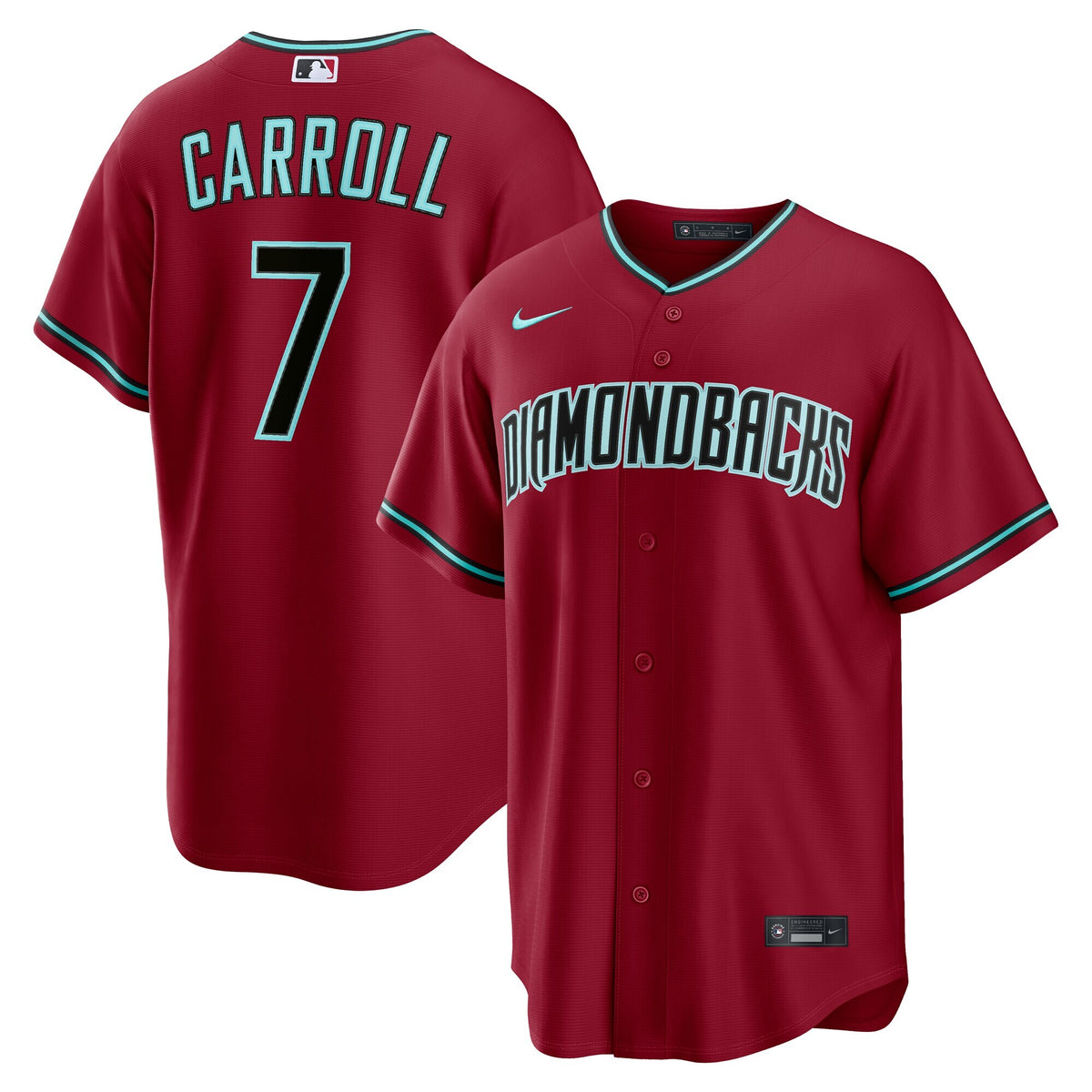 Arizona Diamondbacks Corbin Carroll Crimson Alternate 2 Replica Jersey