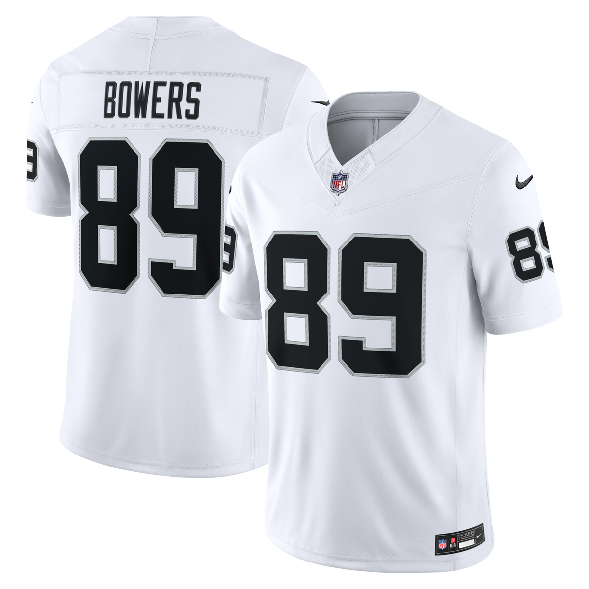 Las Vegas Raiders Brock Bowers White Vapor F.U.S.E. Stitched Limited Jersey