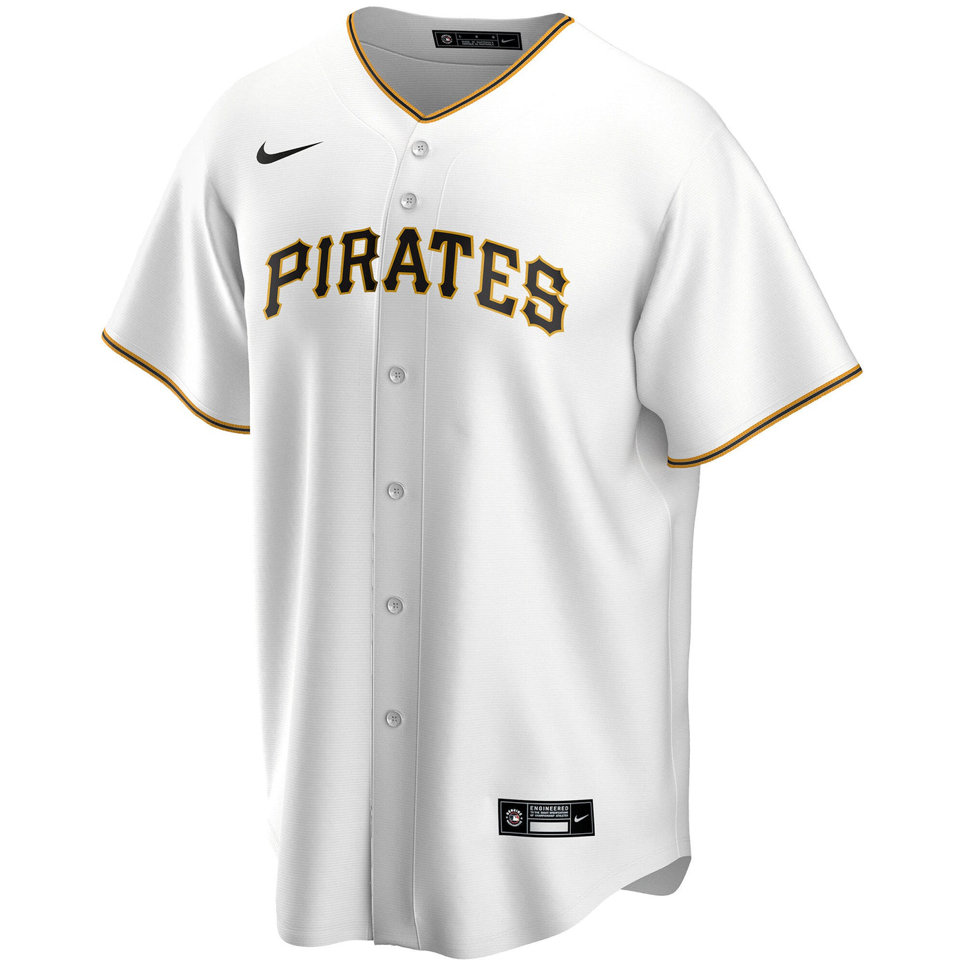 Pittsburgh Pirates Nike White Home Replica Custom Jersey