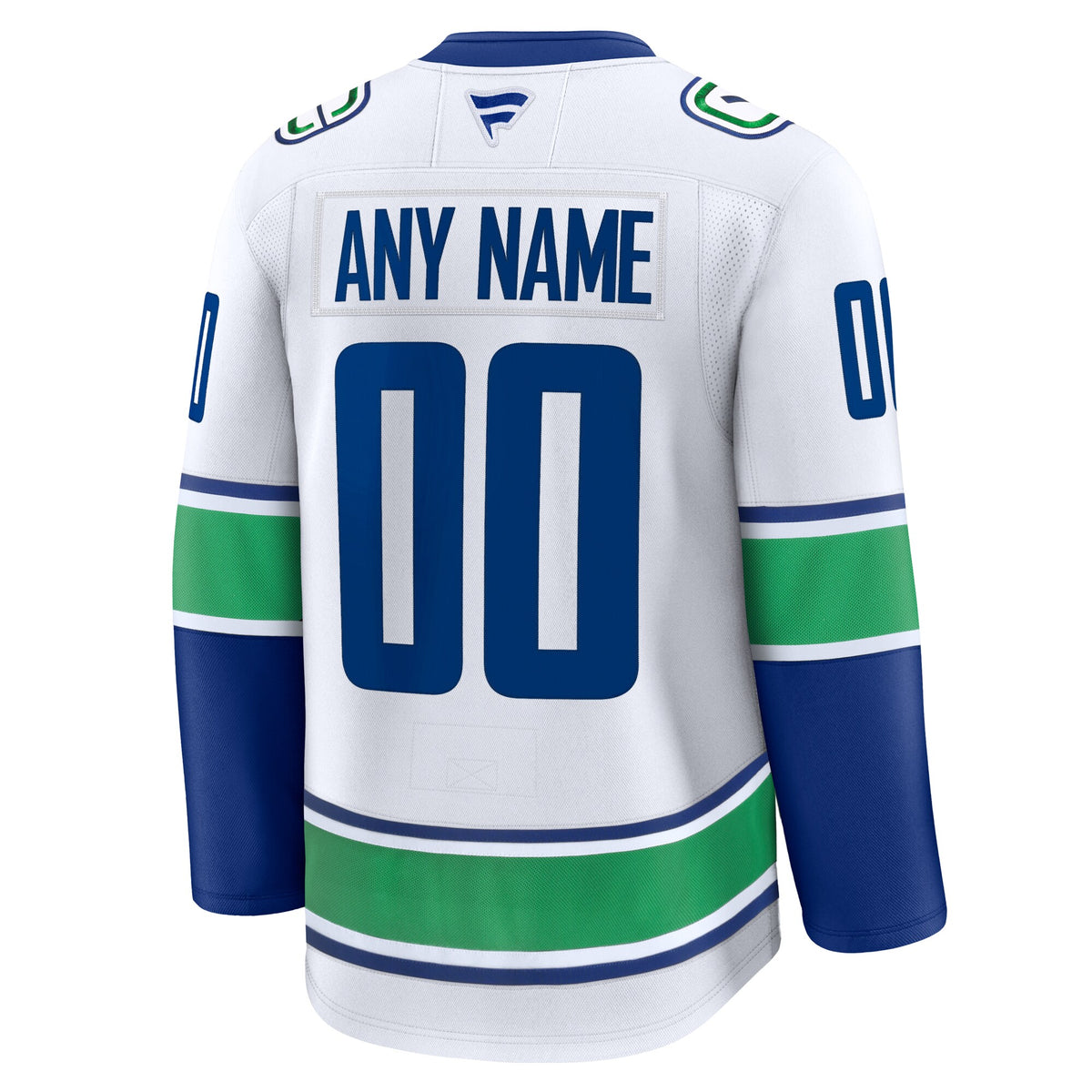 Vancouver Canucks Fanatics White Away Premium Custom Jersey