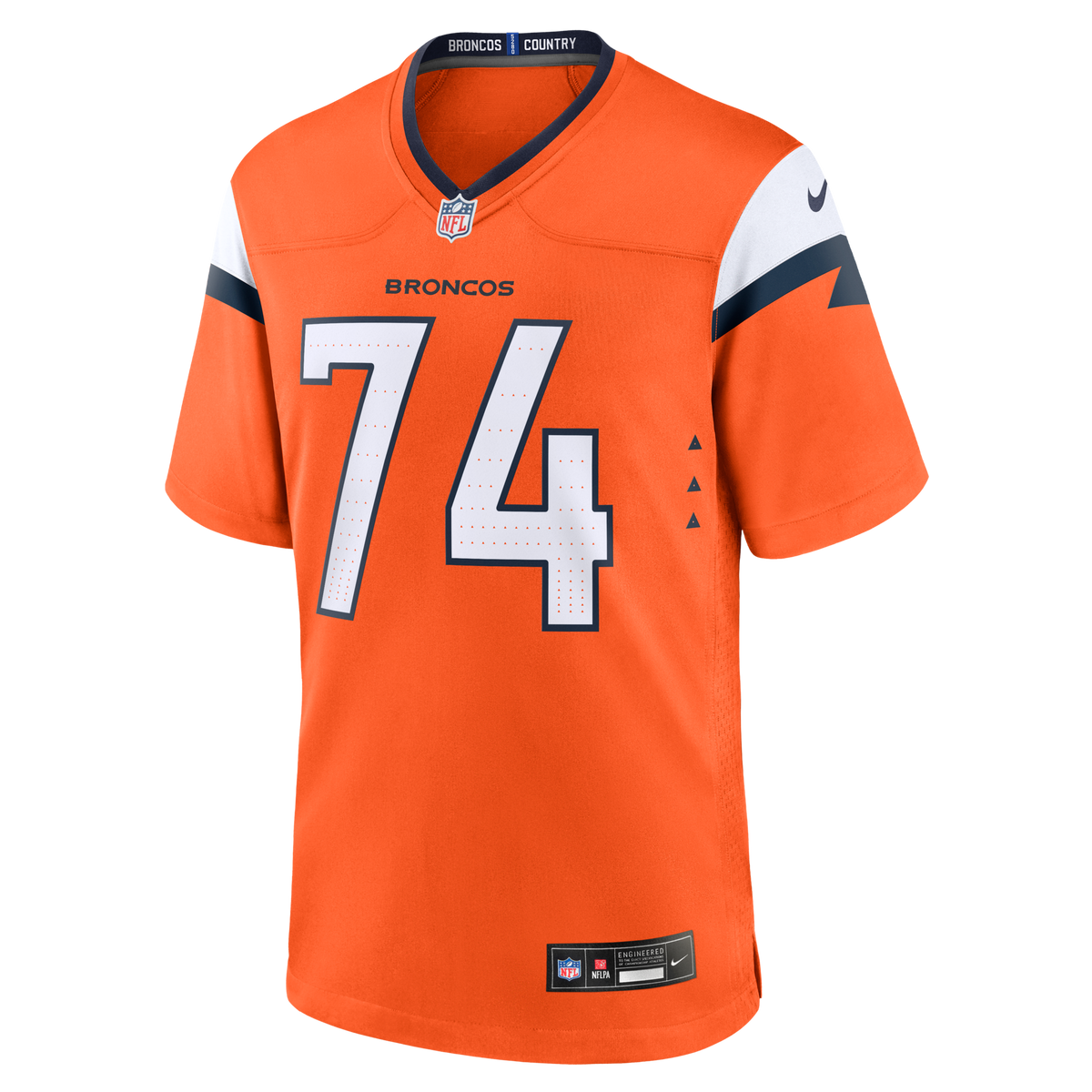 Denver Broncos Ben Powers Orange Team Game Jersey