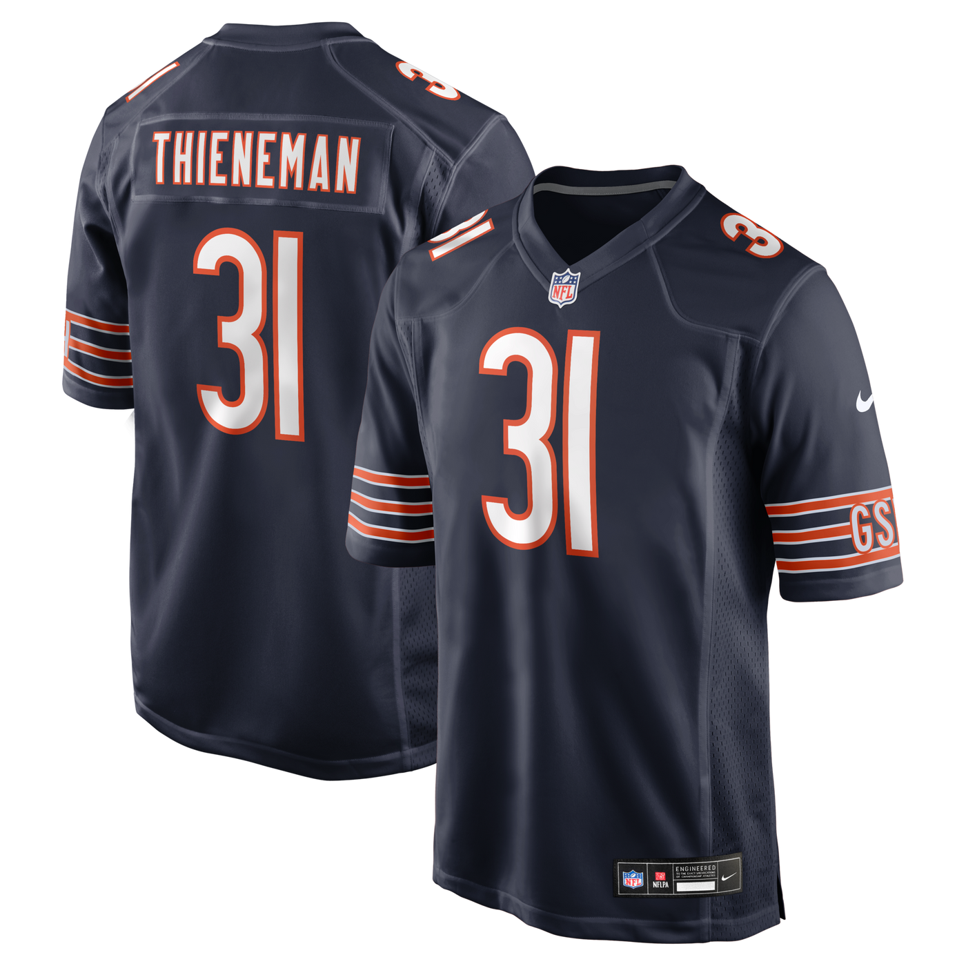 Chicago Bears Dillon Thieneman Nike Navy 2026 NFL Draft First Round Pick No. 25 Team Game Jersey