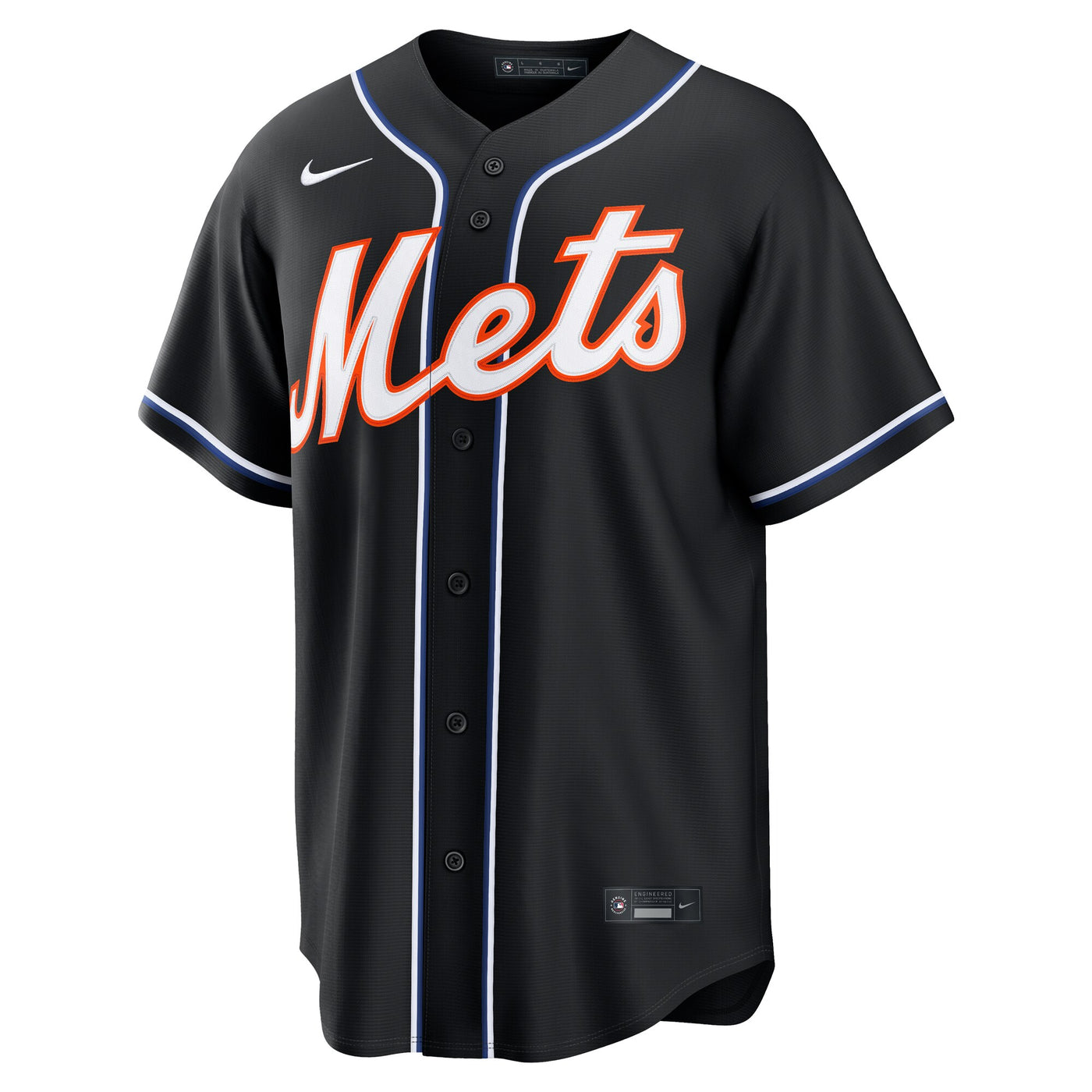 New York Mets Francisco Lindor Nike Fashion Replica Black Out Jersey
