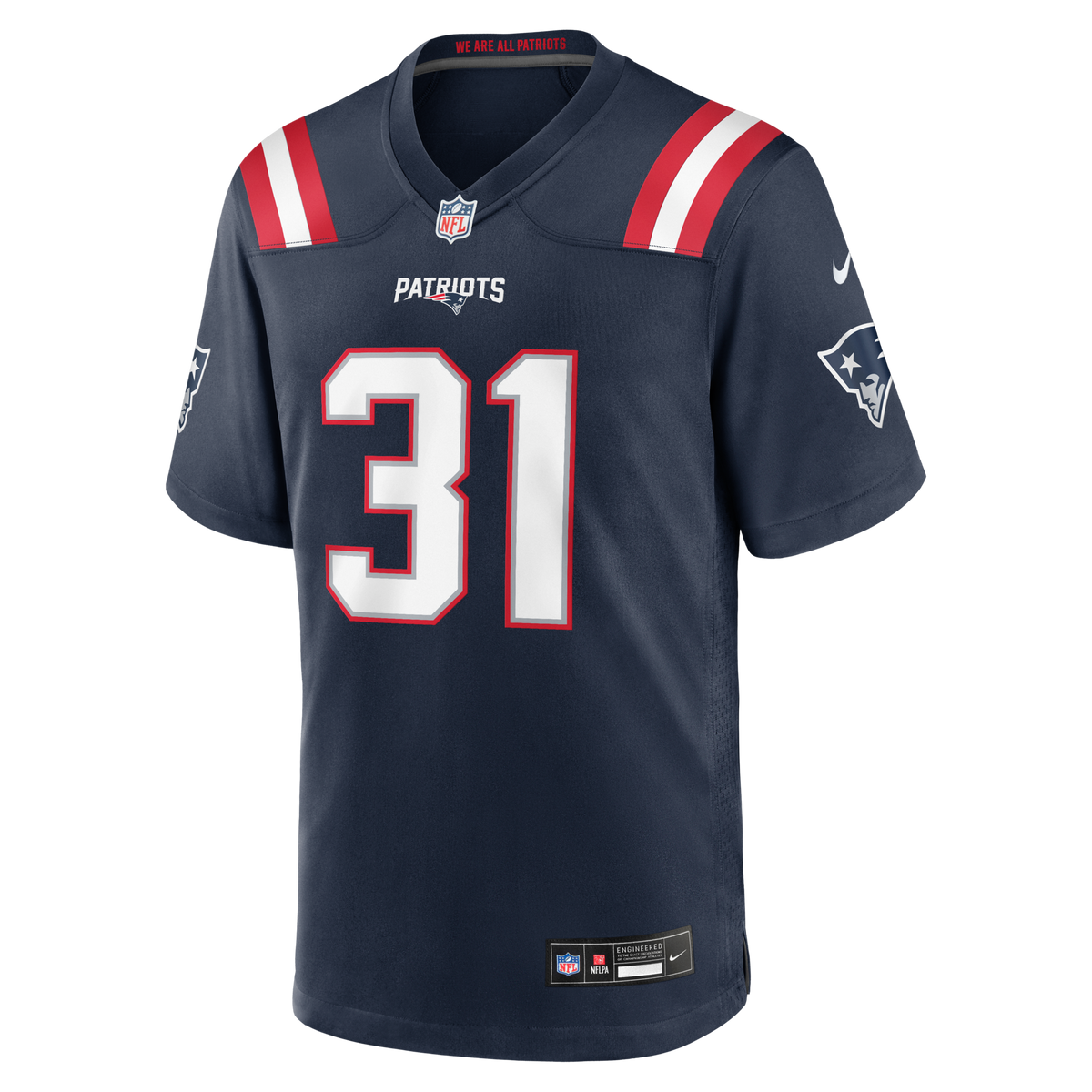 New England Patriots Kevin Byard III Navy Team Game Jersey