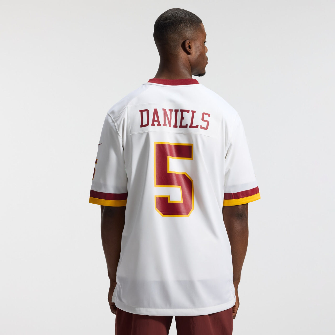 Washington Commanders Jayden Daniels Nike White Game Super Bowl Era Jersey