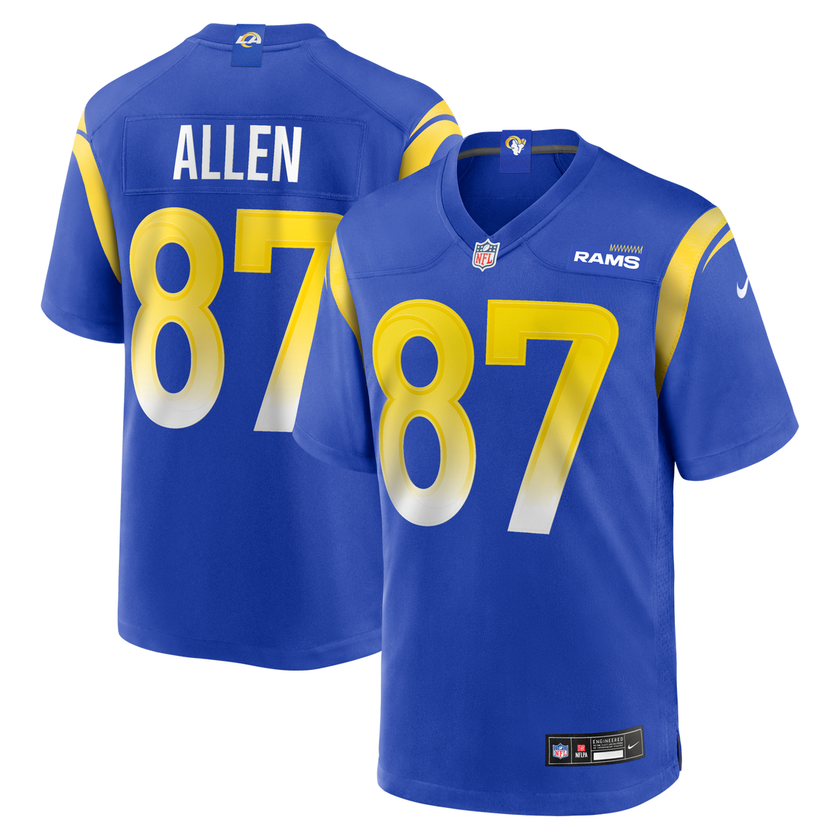 Los Angeles Rams Davis Allen Royal Home Game Jersey