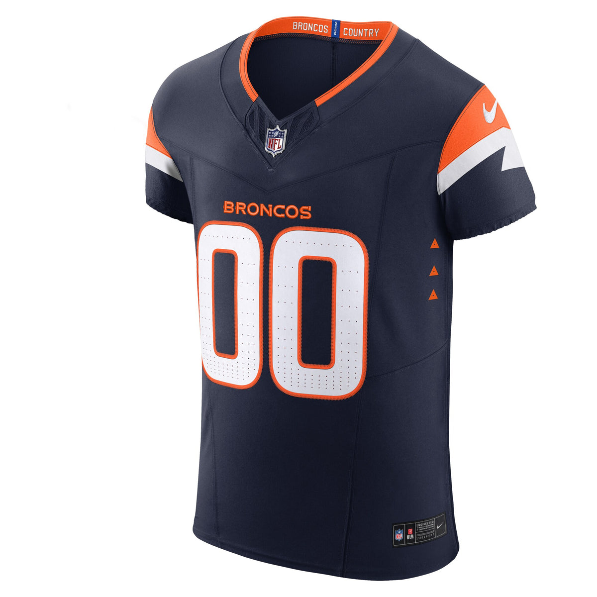 Denver Broncos Navy Alternate Vapor F.U.S.E. Elite Custom Jersey