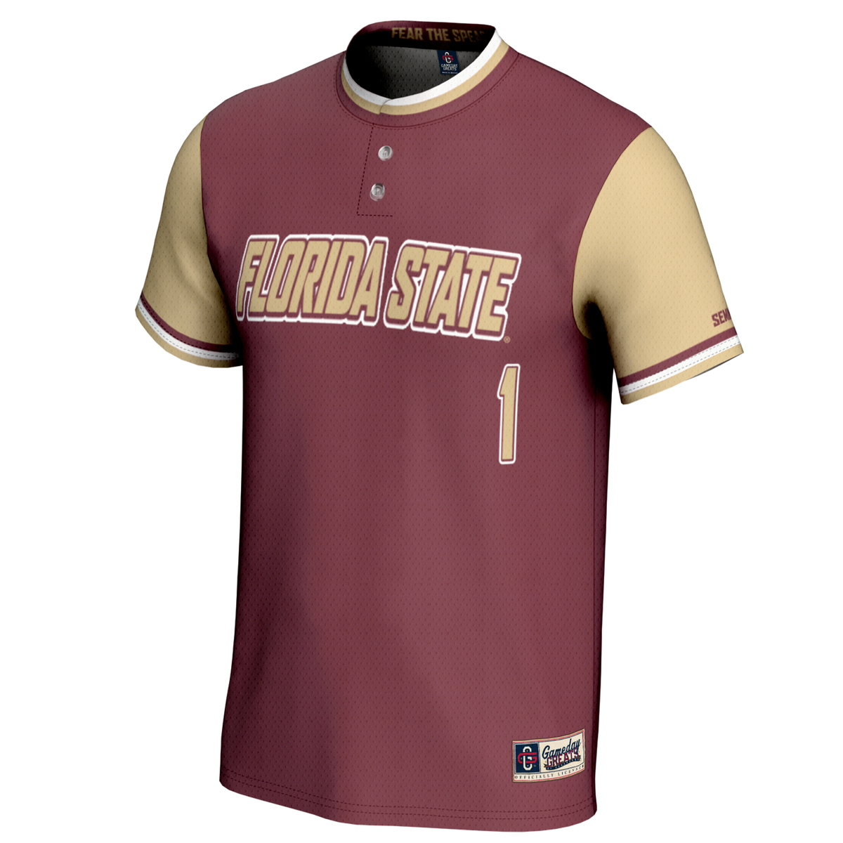 #1 Florida State Seminoles GameDay Greats Lightweight Softball Jersey - Garnet