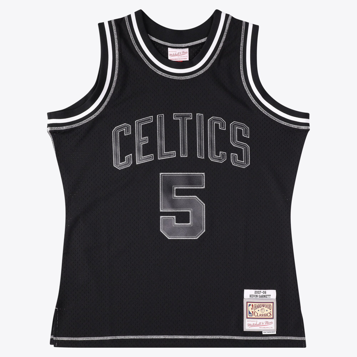 Boston Celtics Mitchell & Ness Kevin Garnett 2007 Contrast 2K Swingman Jersey - Black