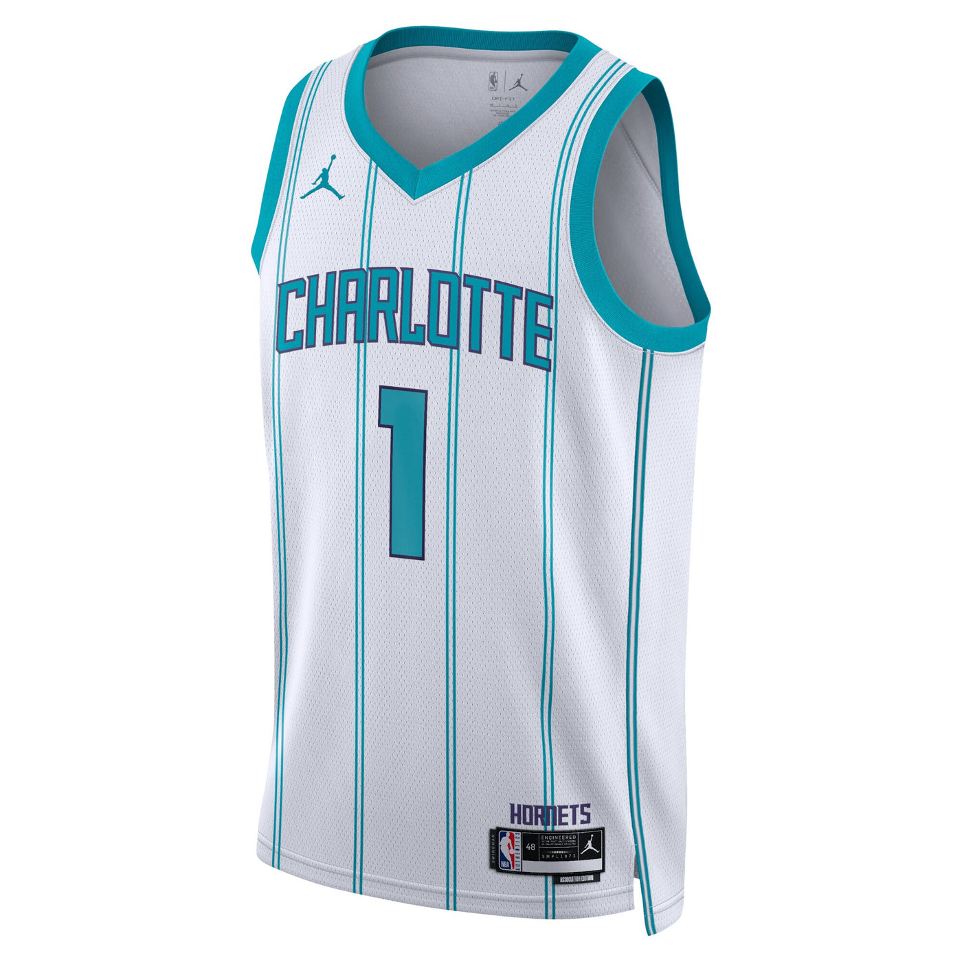 Charlotte Hornets Jordan Brand Association Edition Swingman Jersey - White - LaMelo Ball